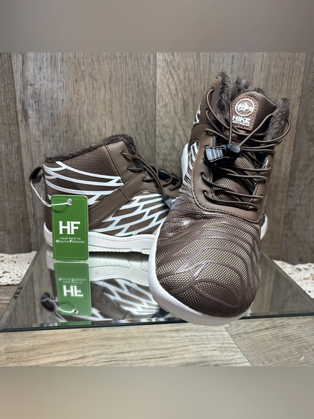 Men's HikeLorax Winter Ergonomic Supportive  BarefootShoes fleecelined EU41 US10